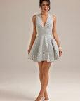 ELSA POLKA DOT MINI DRESS WITH POCKETS
