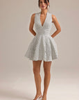 ELSA POLKA DOT MINI DRESS WITH POCKETS