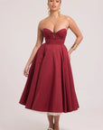 Burgundy maxi dress