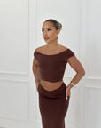Elara Skirt 8, Brown