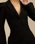 Collette - Puff Shoulder Mini Dress Fabslay