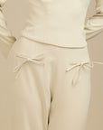 Aurora Pant - Tall Oversized Bow Detail Pant Light Beige Fabslay