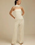 Aurora Charm - Wide Neckband Sleeveless Top Fabslay