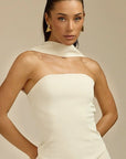 Aurora Charm - Wide Neckband Sleeveless Top Fabslay