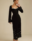 Elliana- Maxi Diamond Bottom Dress Fabslay