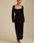 Elliana- Maxi Diamond Bottom Dress Fabslay