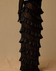 SAPHINE BLACK EVENING DRESS Fabslay