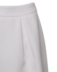 Dolce - Half Open Dart Mini Skirt White Fabslay