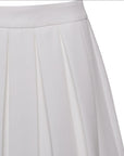 Dolcezza - Mini Bold Pleated Skirt White Fabslay