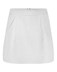 Dolce - Half Open Dart Mini Skirt White Fabslay