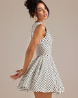 ELSA POLKA DOT MINI DRESS WITH POCKETS