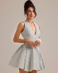 ELSA POLKA DOT MINI DRESS WITH POCKETS