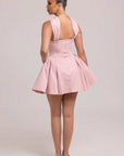 Side view showing sculptural volume supported by internal tulle