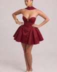 Fitted mini dress with internal tulle creating lifted shape
