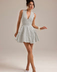 ELSA POLKA DOT MINI DRESS WITH POCKETS