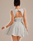 ELSA POLKA DOT MINI DRESS WITH POCKETS