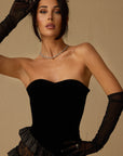 SAPHINE BLACK EVENING DRESS